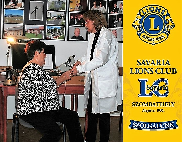 Savaria Lions Club Szemszűrés Kőszegen
